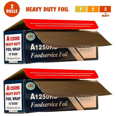 Heavy Duty Aluminum Foil 12 Inches X 500 Feet Commercial Industry