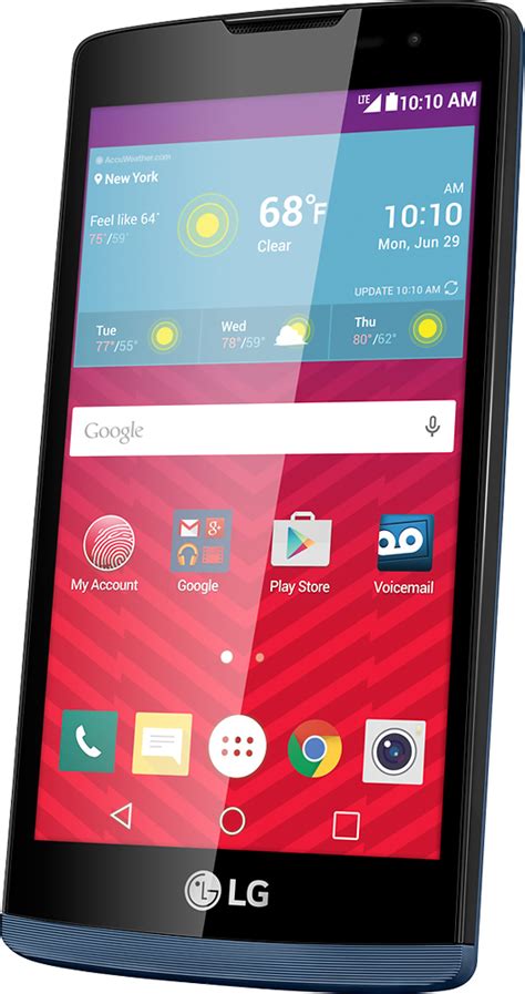 Customer Reviews Virgin Mobile Lg Tribute 2 With 8gb Memory Prepaid Cell Phone Blue Lgls665avb