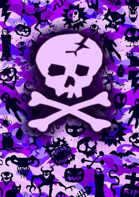 Purple Skull Wallpaper Emo Wallpaper Skull Art