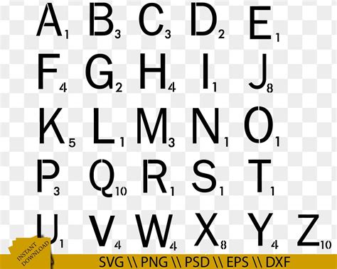 Scrabble Plain Letters Svg Bundle Scrabble Letters Only Svg Etsy
