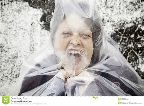 Woman Screams Trapped Stock Image Image Of Danger Lunatic 53606595