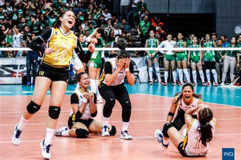 Ust Enters Uaap Finals Topples La Salle In 5 Sets Inquirer Sports