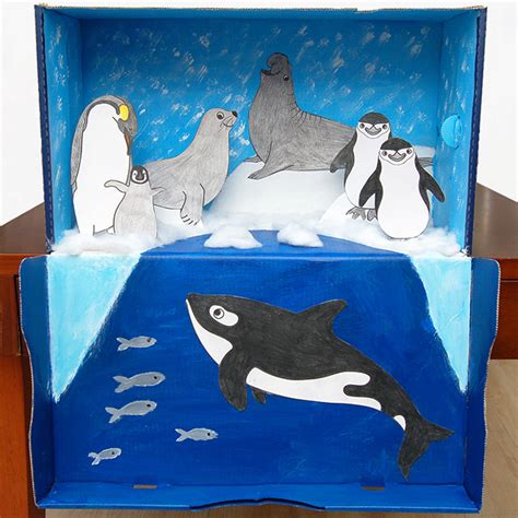 Polar Habitat Diorama Kids Crafts Fun Craft Ideas