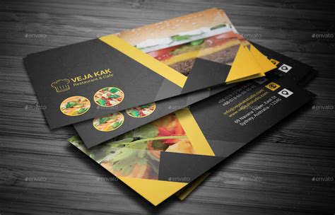 Restaurant Business Card By Vejakakstudio Graphicriver