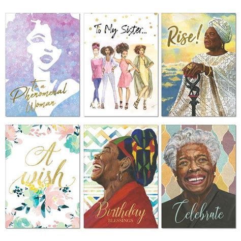 African American All Occasion Greeting Card Box Set Maya Angelou