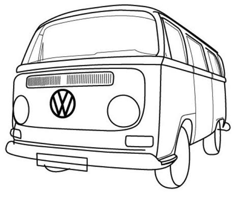 Vw Bus Coloring Pages Printable Pdf Free Coloring Sheets