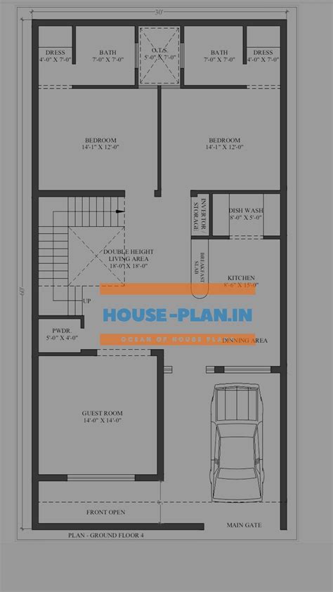 House Plan 30×60 Ground Floor Best House Plan Design