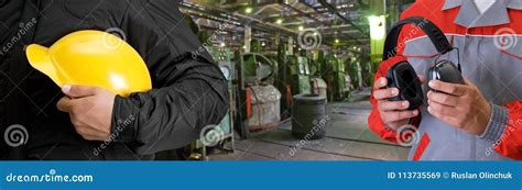 Workers In Manufacturing Plant Stock Image Image Of Industry
