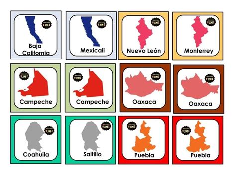 The Different States Of Spain Are Shown With Their Names In Each