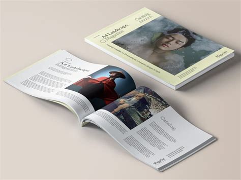 Download Psd mockup of A4 landscape magazine. A perfect to use for your next design project related to ...