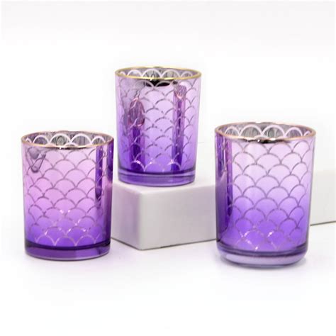 Hot Sell Metallic Bulk Votive Glass Tea Light Candle Holder High Quality Tea Light Candle
