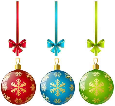 Christmas Ornaments Clipart Yellow Free Png Clipartix
