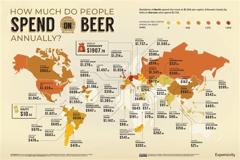 The Price Of Beer In Different Countries Around The World Ubique