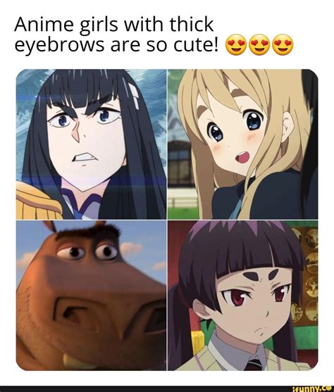 Images Of Anime Girl Thick Eyebrows