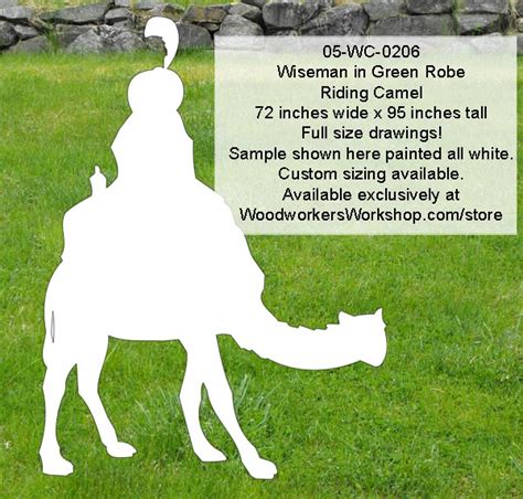 You probably know what a camel is, they are the amazing creatures with the hump on their backs! Wiseman in Green Robe Riding Camel Yard Art Woodworking ...