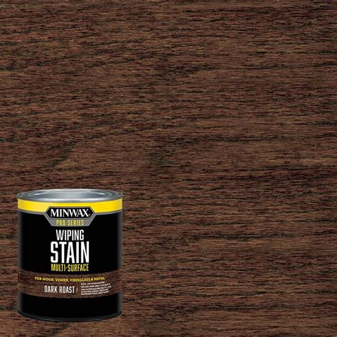 Add decorative paint effects if desired. Shop Minwax Pro Series Wiping Stain Dark Roast (Actual Net ...