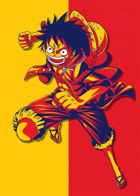 Monkey D Luffy Poster By Introv Art Displate Monkey D Luffy