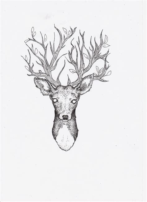 Ink Deer By Sempeternally On Deviantart