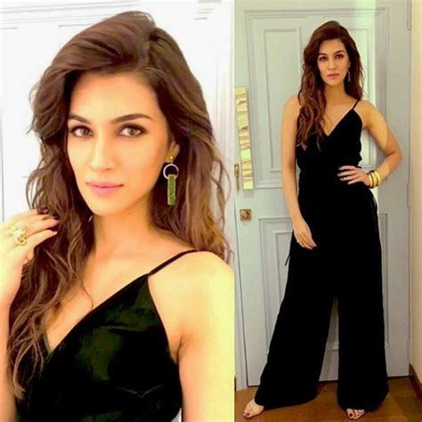Kriti Sanon In Black Dress Bollywood Fashion Bollywood Celebrities Indian Celebrities