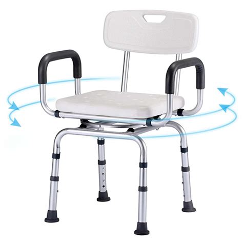 Buy Payrfv Pivoting Swivel Shower Chair For Elderly Seniors 360° Bathtub Seat With Arms And