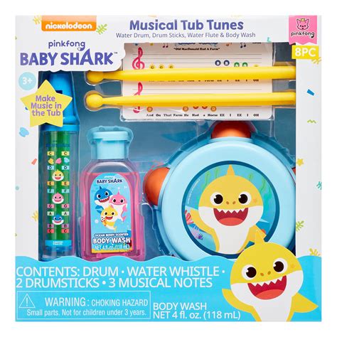 Buy Pinkfong Baby Shark 8 Piece Musical Tub Tunes Set Online At Lowest