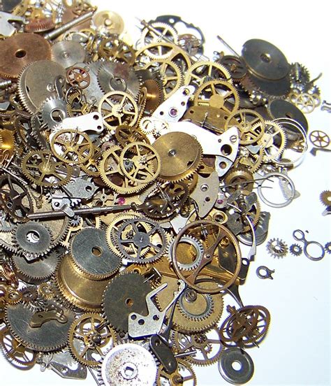 Watch Gears Steampunk Parts 85 Pieces Cogs Artists By Emmasmuse