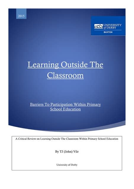 Learning Outside The Classroom Pdf