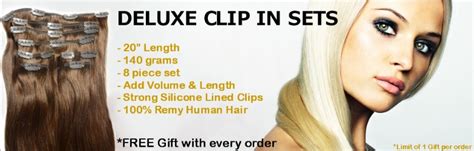 20 Deluxe Clip In Set 140g Clip In Sets Products Cleopatra Hair