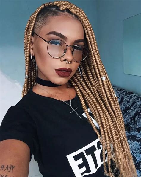 Box Braids With Shaved Sides For Thrivenaija In Braids