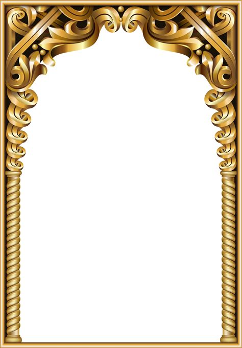 Golden Classic Baroque Frame 1220966 Vector Art At Vecteezy