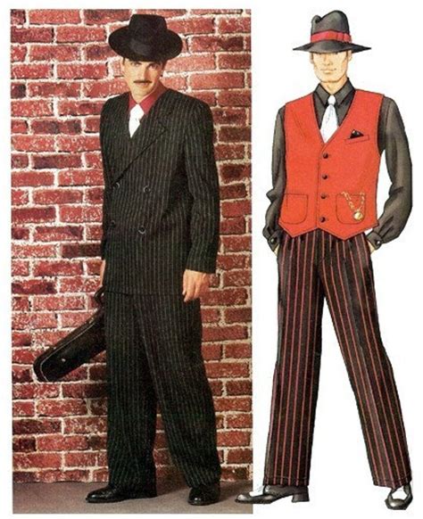 Roaring 20s Gangster Suit Costume Pattern Butterick 3241 Mens