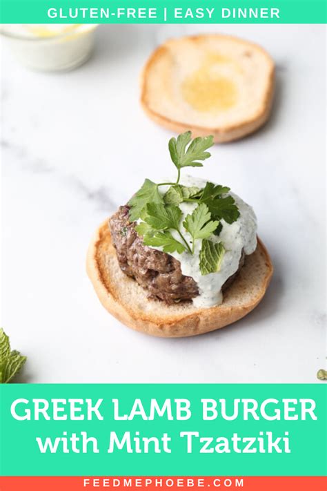 This Greek Lamb Burgers Recipe With Mint Tzatziki Sauce Is A Great