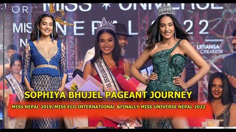 Miss Universe Nepal 2022 Sophiya Bhujel Pageant Journey Miss Nepal 2019miss Eco Intl 2022