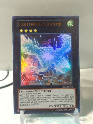 Lightning Chidori Cblz En053 Ultra Rare Unlimited Ed Vlp Yu Gi Oh Ebay