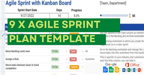 9 X Sprint Planning Templates Word And Xls