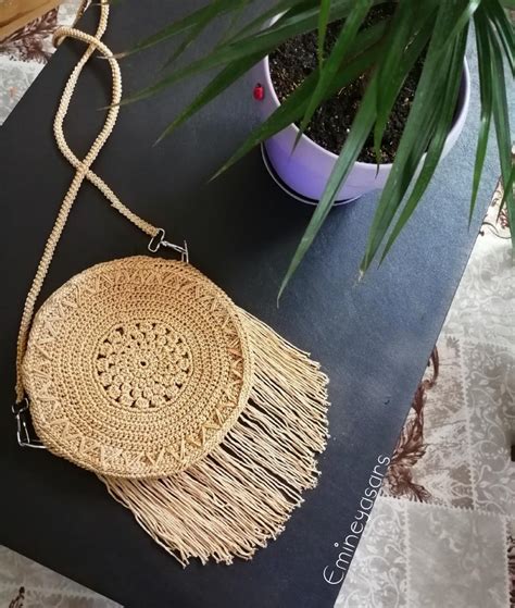Püsküllü Makrome Çanta Yapımı - Örgü Modelleri