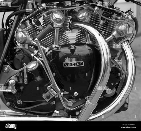 Vincent Motorcycle Engine British Motorcycle From The 1950s D66y51