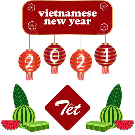 Vietnamese New Year Vector Design Images Vietnamese New Year 2021