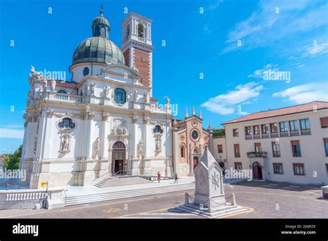 View Of The Sanctuary Of Madonna Di Monte Berico In Italian Town