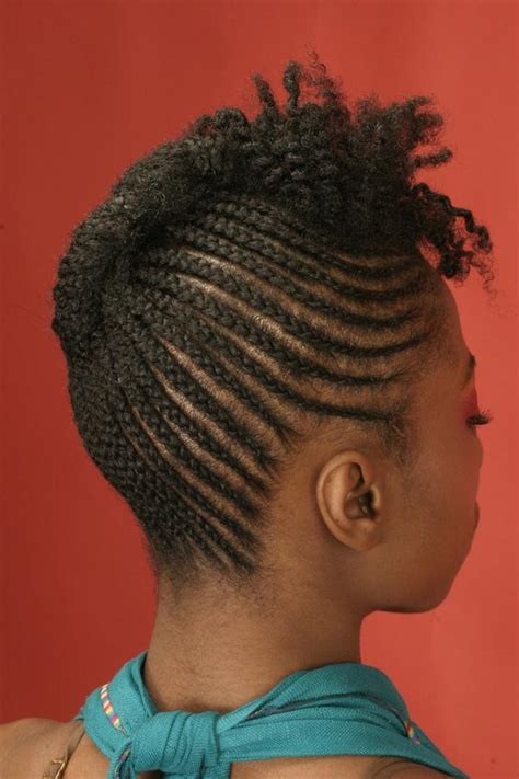 The gradually thickening cornrows add more dimension to your look, and. Cornrows and twists outs hairstyle - back - thirstyroots ...