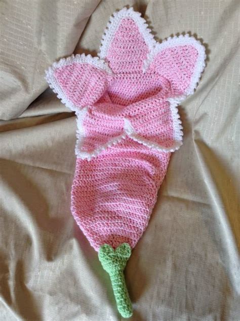 Crochet an easy flower for hat. Free Pattern - Baby Flower Cocoon | Crochet | CraftGossip ...