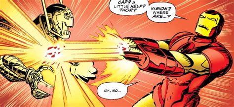 Iron Man Vs Ultron Comic Book Cover Man Vs Iron Man
