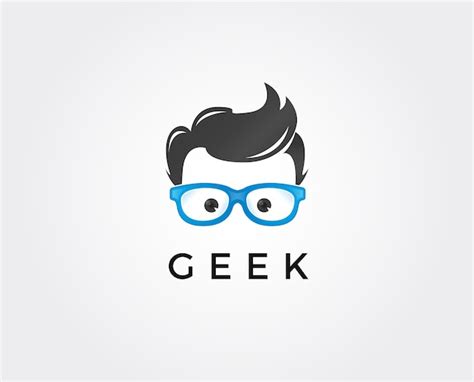 Premium Vector Geek Logo Template Creative Geek Logo Design Concept