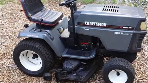 Craftsman Gt6000 Garden Tractor Youtube