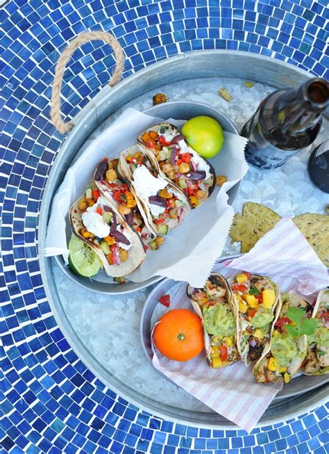 Street Tacos 2 Ways Roasted Butternut Squash And Chickpea Greek Tacos