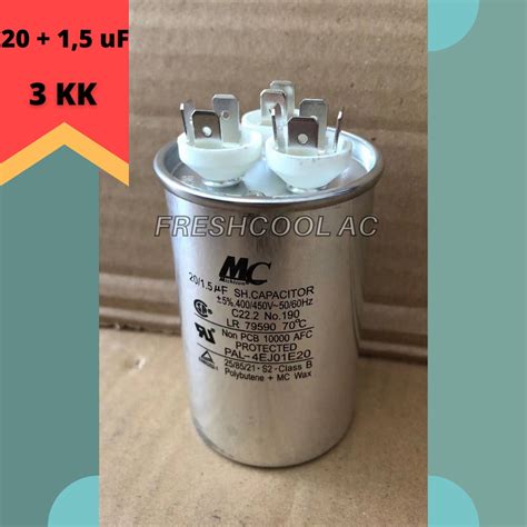 Jual Kapasitor Ac Capacitor Ac Lg Kaki Uf Merk Mc