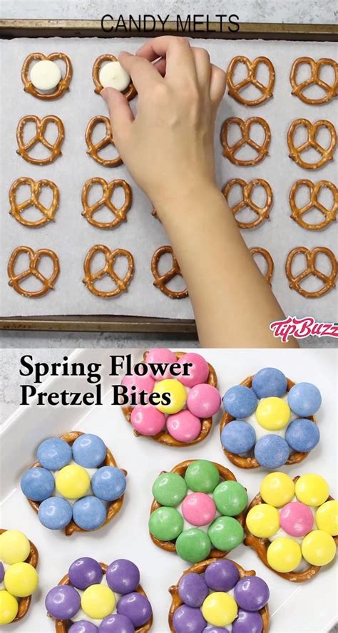 These Easter Pretzel Flower Bites Are Perfect Treats And Diy Ts To