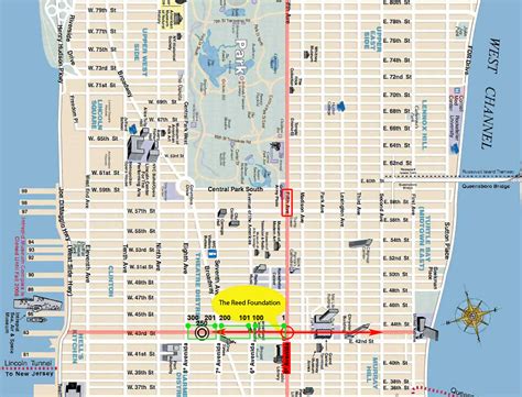 Calle De Manhattan Mapa Imprimible Mapa De Las Calles