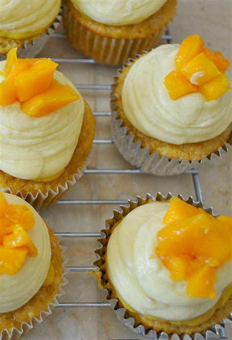 Mango Cupcakes | Mango dessert, Mango cupcakes, Mango cupcake recipe