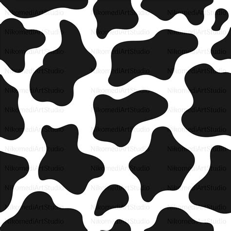 Cow Print Cow Pattern Svg Png Digital Download Etsy Canada